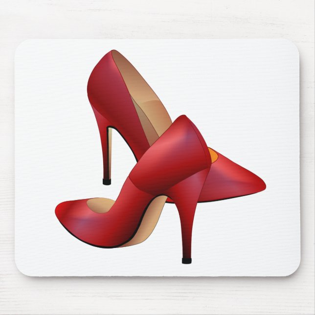 Tapis De Souris Les chaussures de rouge (Devant)