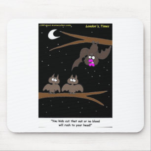 Tapis De Souris Les chauves-souris qui commettent des erreurs amus