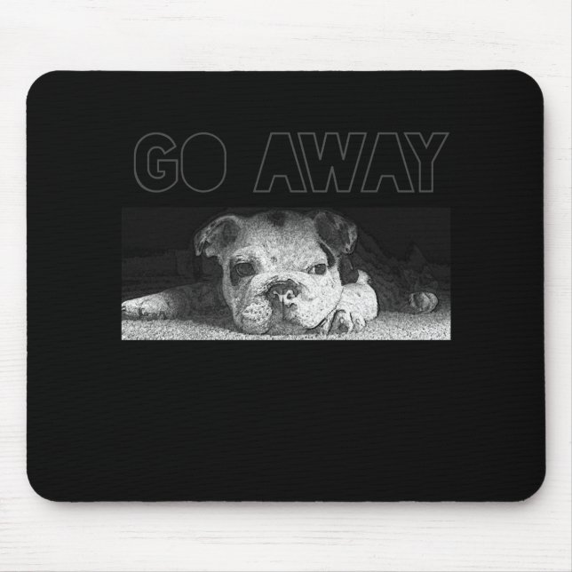 Tapis De Souris Les chiots de Bulldog anglais disparaissent (Devant)