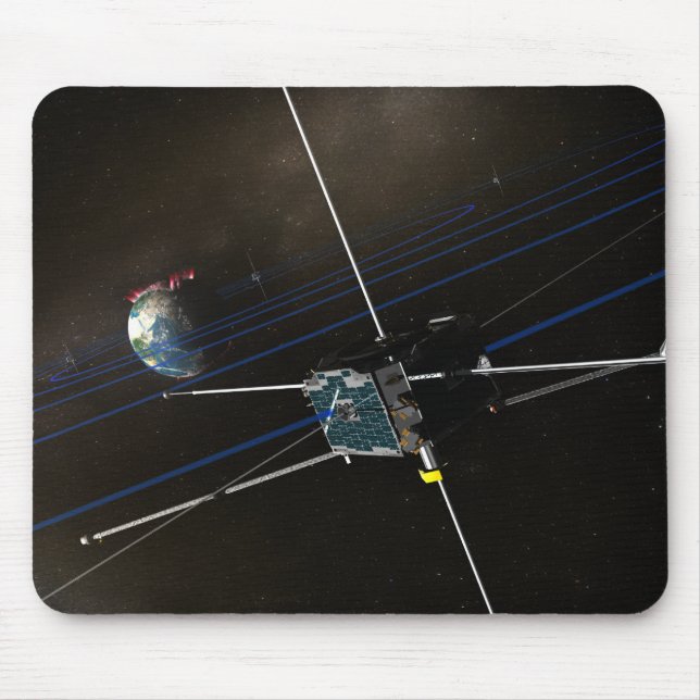 Tapis De Souris Les cinq engins spatiaux THEMIS en orbite (Devant)