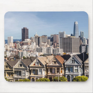 Tapis De Souris Les demeures victoriennes peintes de San Francisco