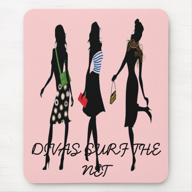 Tapis De Souris Les DIVAS SURFENT le Mousepad NET (Devant)