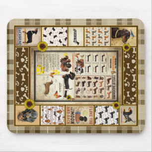 Tapis De Souris Les Dons Aux Amoureux de les chiens Dachshund