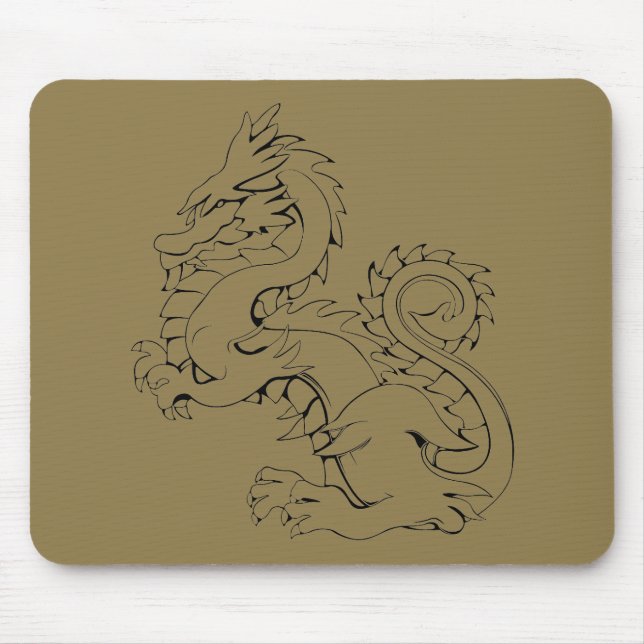 Tapis De Souris Les Dragons Asiatiques Tatsu Sont Des Créatures My (Devant)