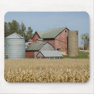 Tapis De Souris Les Etats-Unis, IOWA, Froelich : Vieille ferme