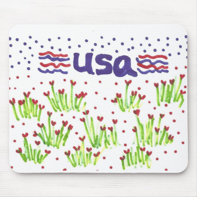 Tapis De Souris Les Etats-Unis Mousepad (Devant)