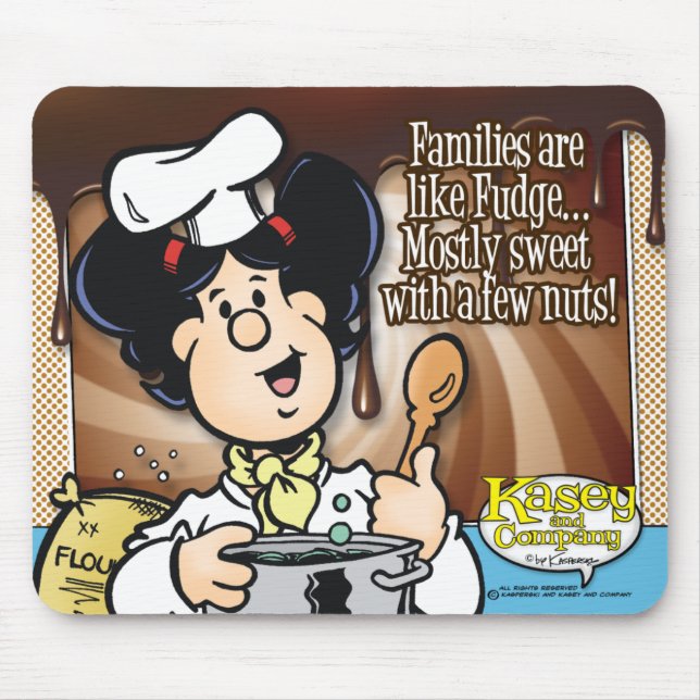 Tapis De Souris Les Familles Sont Comme Fudge (Devant)