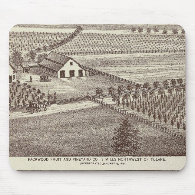 Tapis De Souris Les fermes de Tulare (Devant)