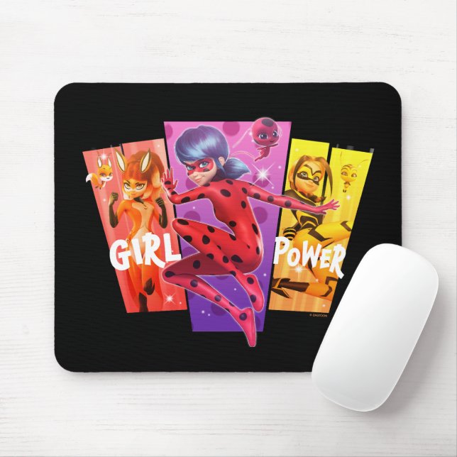 Tapis De Souris Les filles miraculeuses | Power fille (Avec souris)