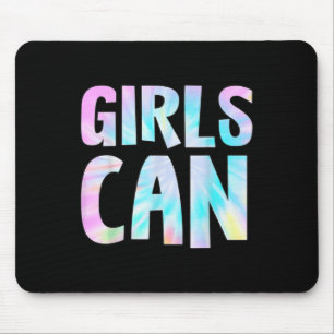 Tapis De Souris Les Filles Peuvent Attacher Dye Message Positif Fi