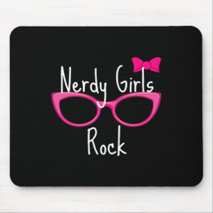 Tapis De Souris Les filles ringardes roulent T Shirt Joueuse Geek 
