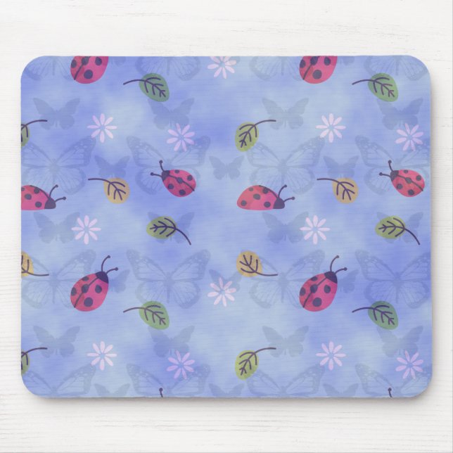 Tapis De Souris Les Flowers et Leaves (Devant)