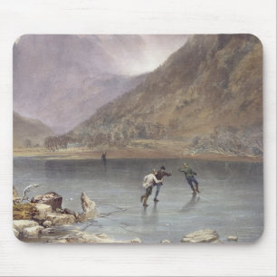 Tapis De Souris Les frères arrosent, coordonnée des patineurs de