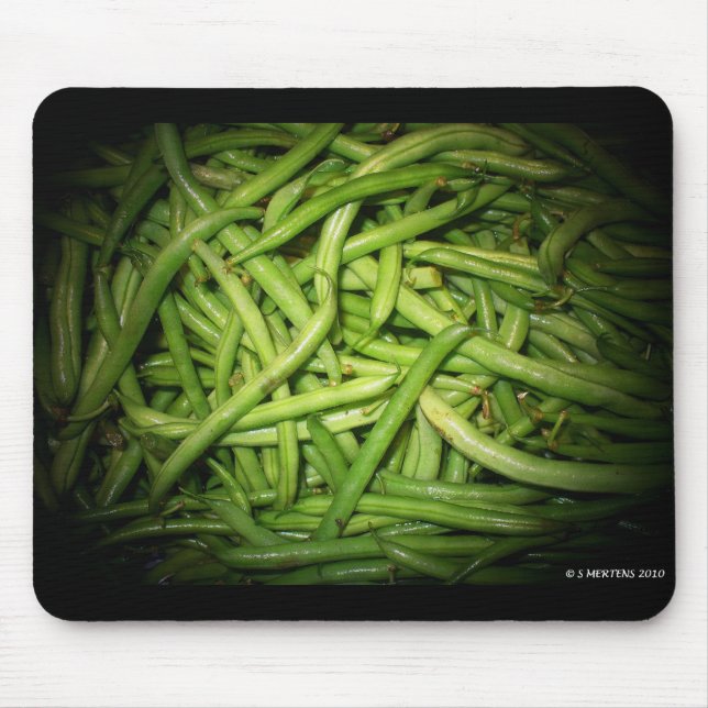Tapis De Souris Les haricots verts sous les projecteurs (Devant)