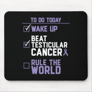 Tapis De Souris Les hommes battent le cancer testiculaire domine l