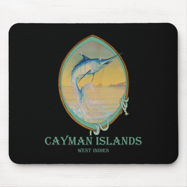 Tapis De Souris Les îles Caïmans Les amateurs de pêche (Devant)