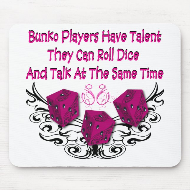 Tapis De Souris Les joueurs de Bunko ont le talent (Devant)