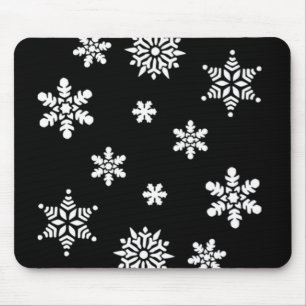 TAPIS DE SOURIS LES LAMPES À NEIGE D'HIVER