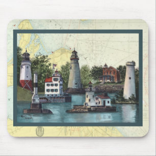 Tapis De Souris Les lumières de guidage de l'Ohio Mousepad