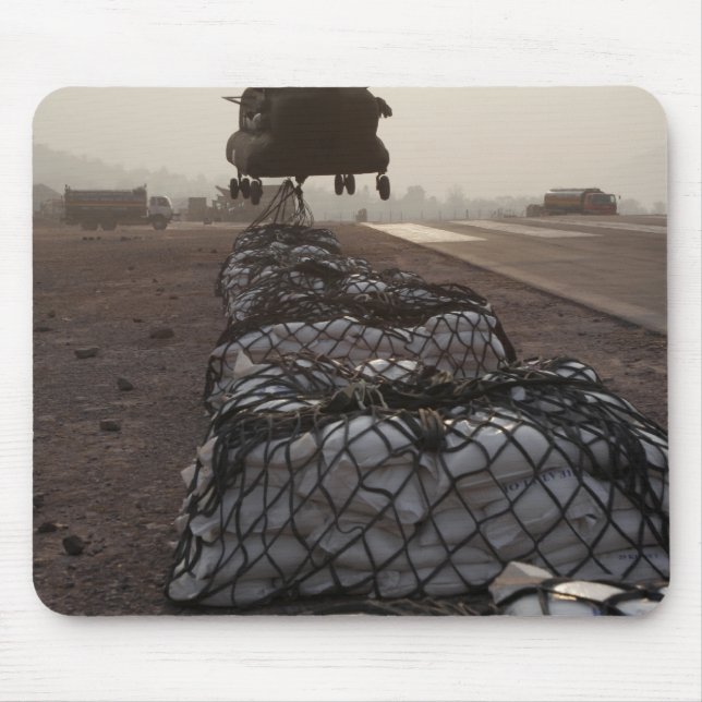Tapis De Souris Les marines attachent des charges de traîneau (Devant)