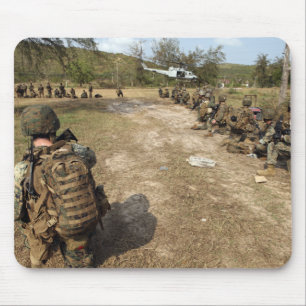 Tapis De Souris Les marines des USA fournissent la sécurité comm
