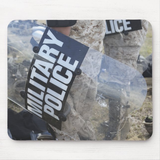 Tapis De Souris Les Marines et les Marines américains ont des engi (Devant)