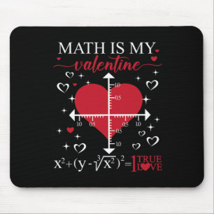 Tapis De Souris Les maths sont ma Saint-Valentin Géométrie Prof de