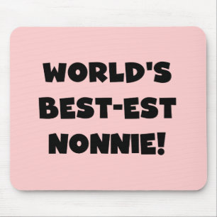 Tapis De Souris Les meilleurs cadeaux Nonnie du monde de Black Tex
