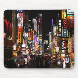 Tapis De Souris Les néons de Tokyo par nuit Japon