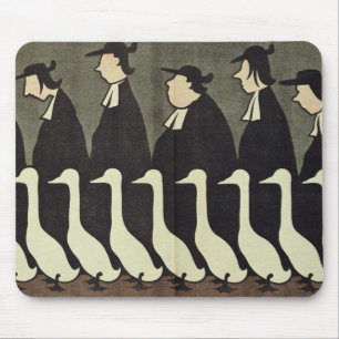 Tapis De Souris Les oies, anticléricales