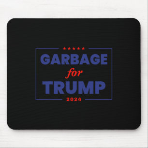 Tapis De Souris Les ordures pour Trump 2024 Drôle partisan de Trum