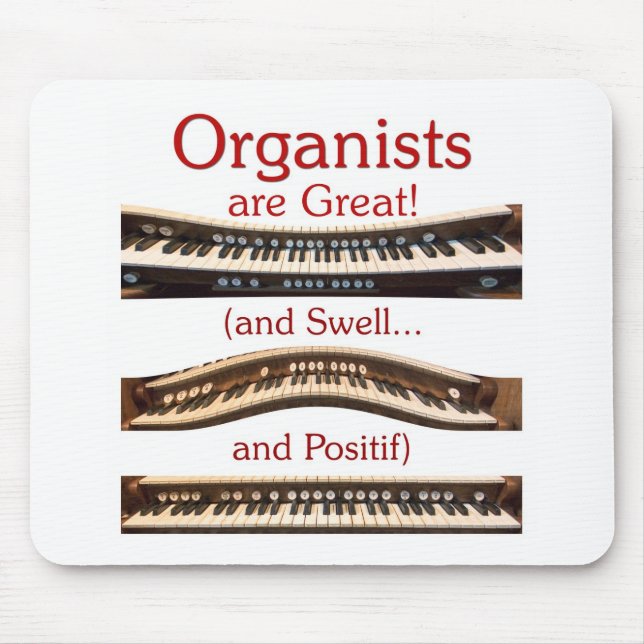 Tapis De Souris Les organistes sont grand Mousepad (Devant)
