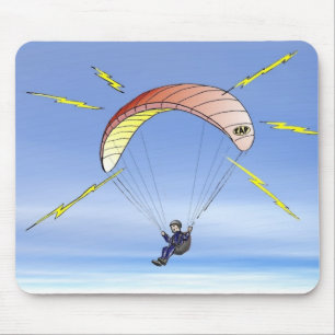 Tapis De Souris Les parapentistes de motif réel restent :
