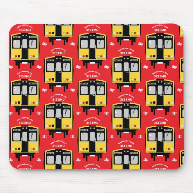 Tapis De Souris Les passionnés de train ferroviaire britannique (Devant)