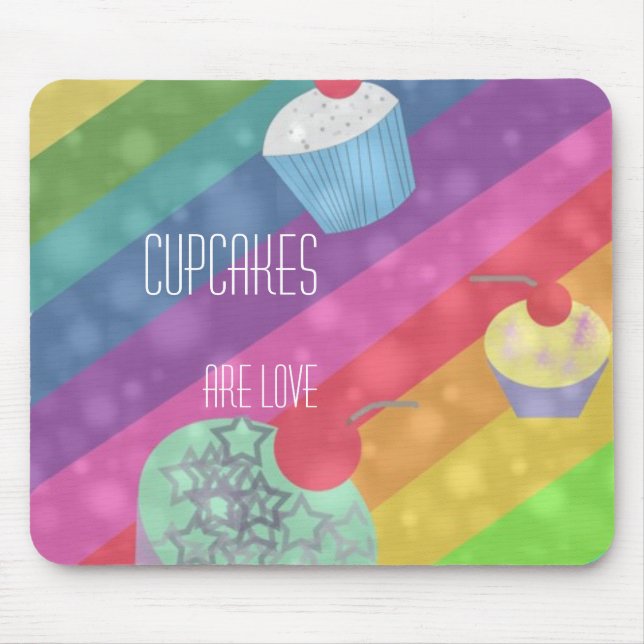 Tapis De Souris Les petits gâteaux sont mousepad d'amour (Devant)