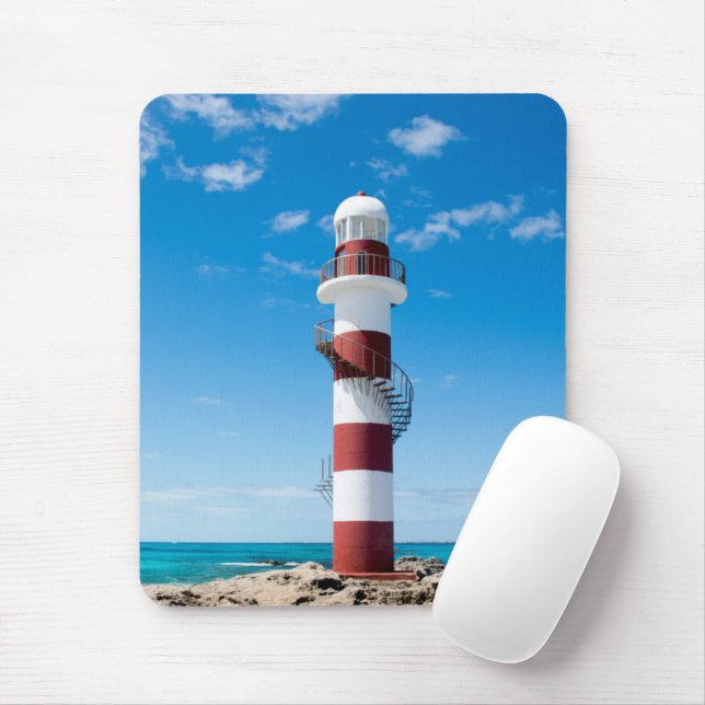 Tapis De Souris Les phares | Cancun Quintana Roo Mexique (Avec souris)