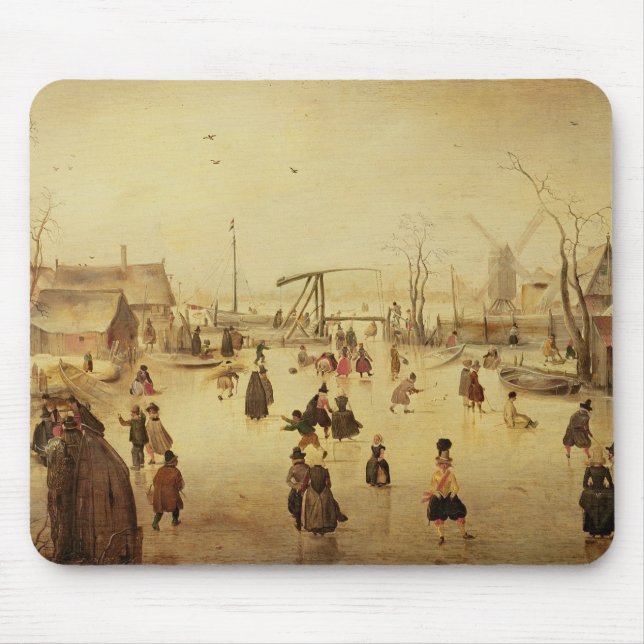 Tapis De Souris Les plaisirs de l'hiver (Devant)