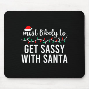 Tapis De Souris Les Plus Probables À Noël Chemise Correspondant Fa