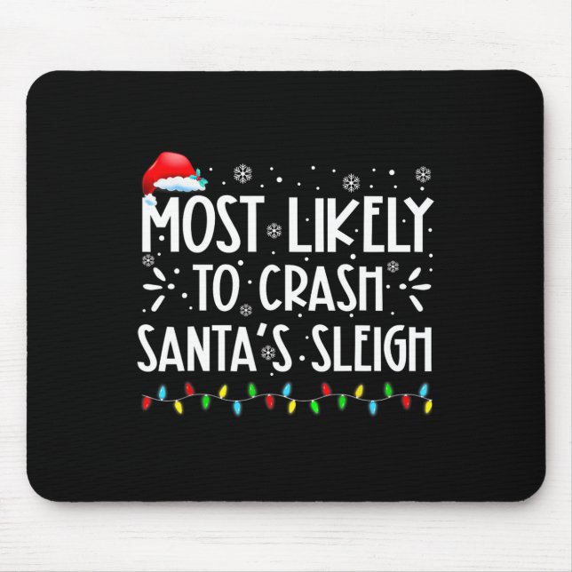 Tapis De Souris Les Plus Susceptibles De S'Effondrer Père Noël Sle (Devant)