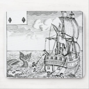 Tapis De Souris Les poissons mettent la carte en commun de jeu