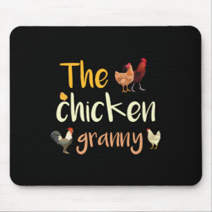 Tapis De Souris Les poules grand-mère drôle coq poulet poule pouss