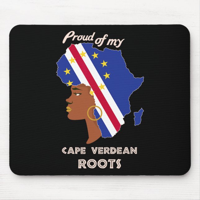 Tapis De Souris Les racines cap verdiennes Mois de l'histoire noir (Devant)