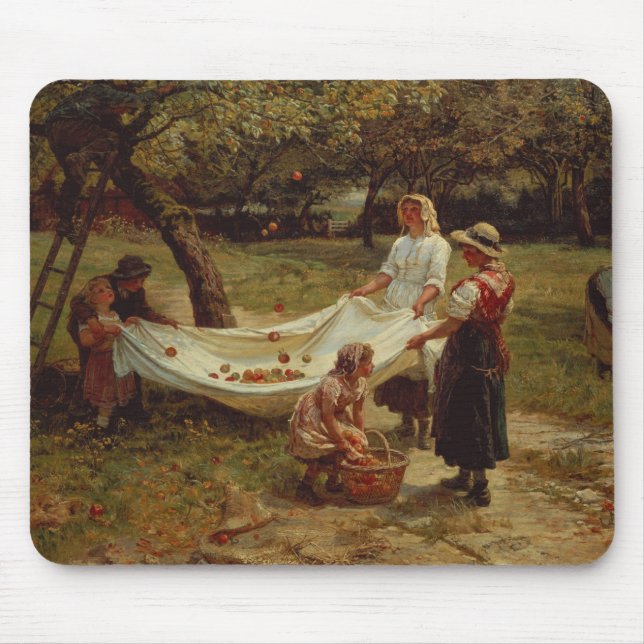 Tapis De Souris Les ramasseurs d'Apple, 1880 (Devant)
