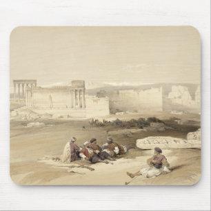 Tapis De Souris Les ruines de Baalbec, le 5 mai 1839, plaquent 77