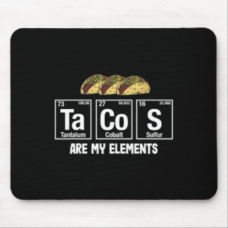 Tapis De Souris Les Tacos Sont Mes Éléments - Taco Elemen Périodiq