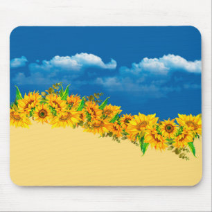 Tapis De Souris Les tournesols ukrainiens pour la paix mondiale
