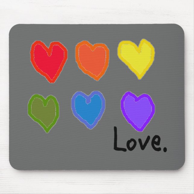 Tapis De Souris Lesbien "amour " (Devant)