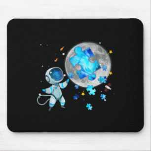 Tapis De Souris L'Espace De sensibilisation sur l'autisme Étoffe L