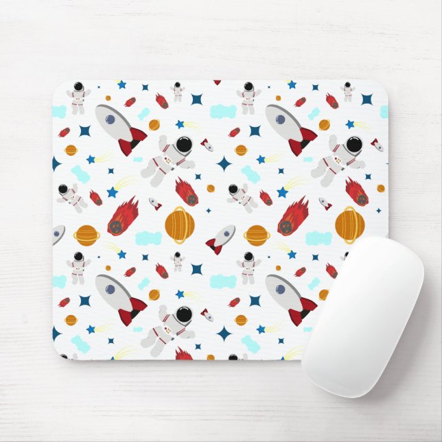 Tapis De Souris L'espace extra-atmosphérique pour enfants et Motif (Avec souris)