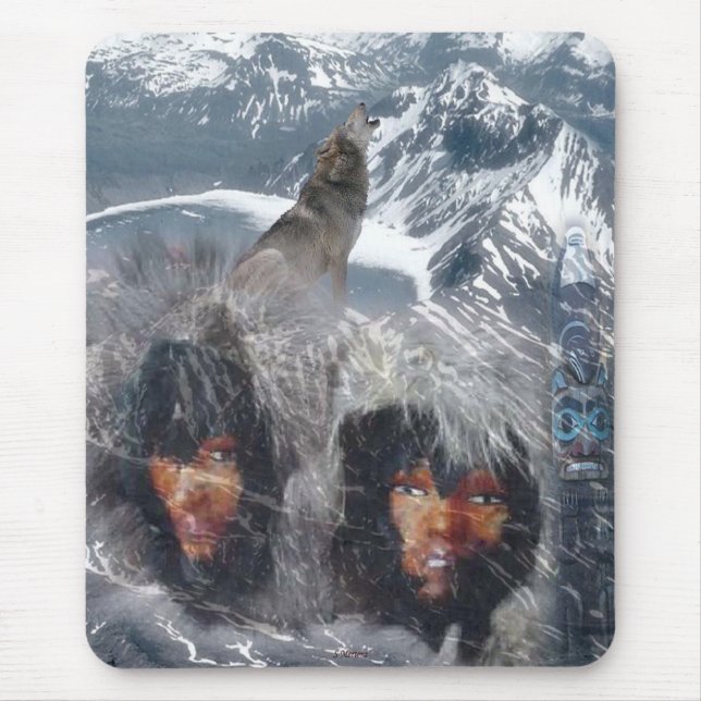 Tapis De Souris L'esprit autochtone en Alaska (Devant)